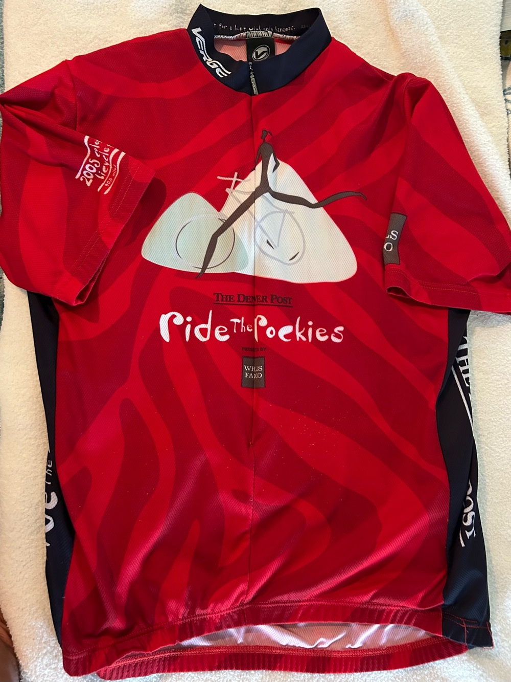 Ride The Rockies Red Men’s Cycling Jersey